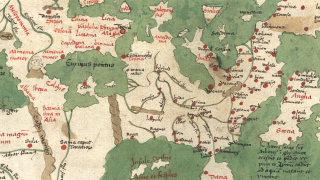 Zeitzer Weltkarte (Detail)