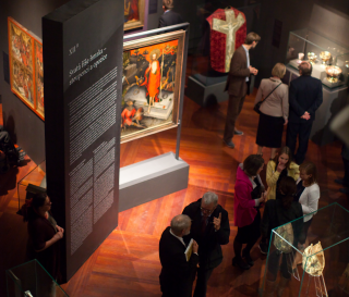 Blick in die Ausstellung Karl IV in Prag