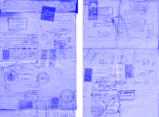 Travel passport belonging to Bella Chagall