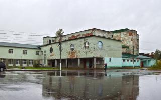Konstruktivistischer Kulturpalast in Sjasʹstroj, Oblast Leningrad (2018)